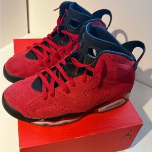 Men’s Air Jordan Retro 6 Red and Black Sneakers